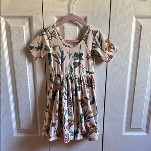 Alice + Ames Floral Print Kids Dress